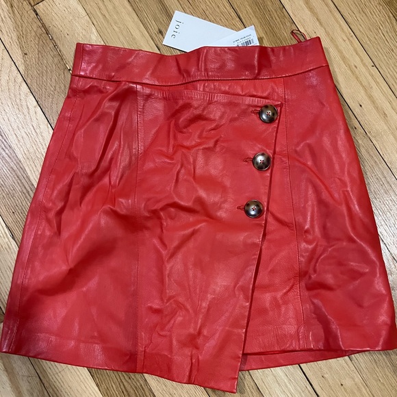 NWT Joie Eberta Leather Skirt - Picture 5 of 5